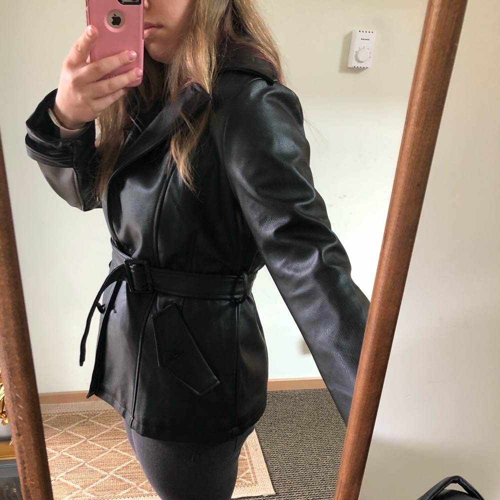 Faux Leather Jacket - Picture 1 of 4